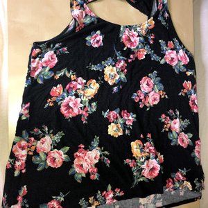 Torrid Floral Hi-Lo Twist Back Tank